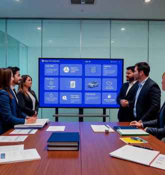 Office Meeting On AI In Insurance