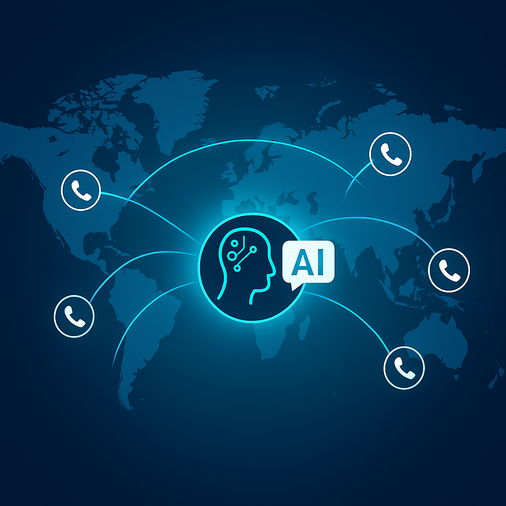 AI Voice Calling Worldwide Map