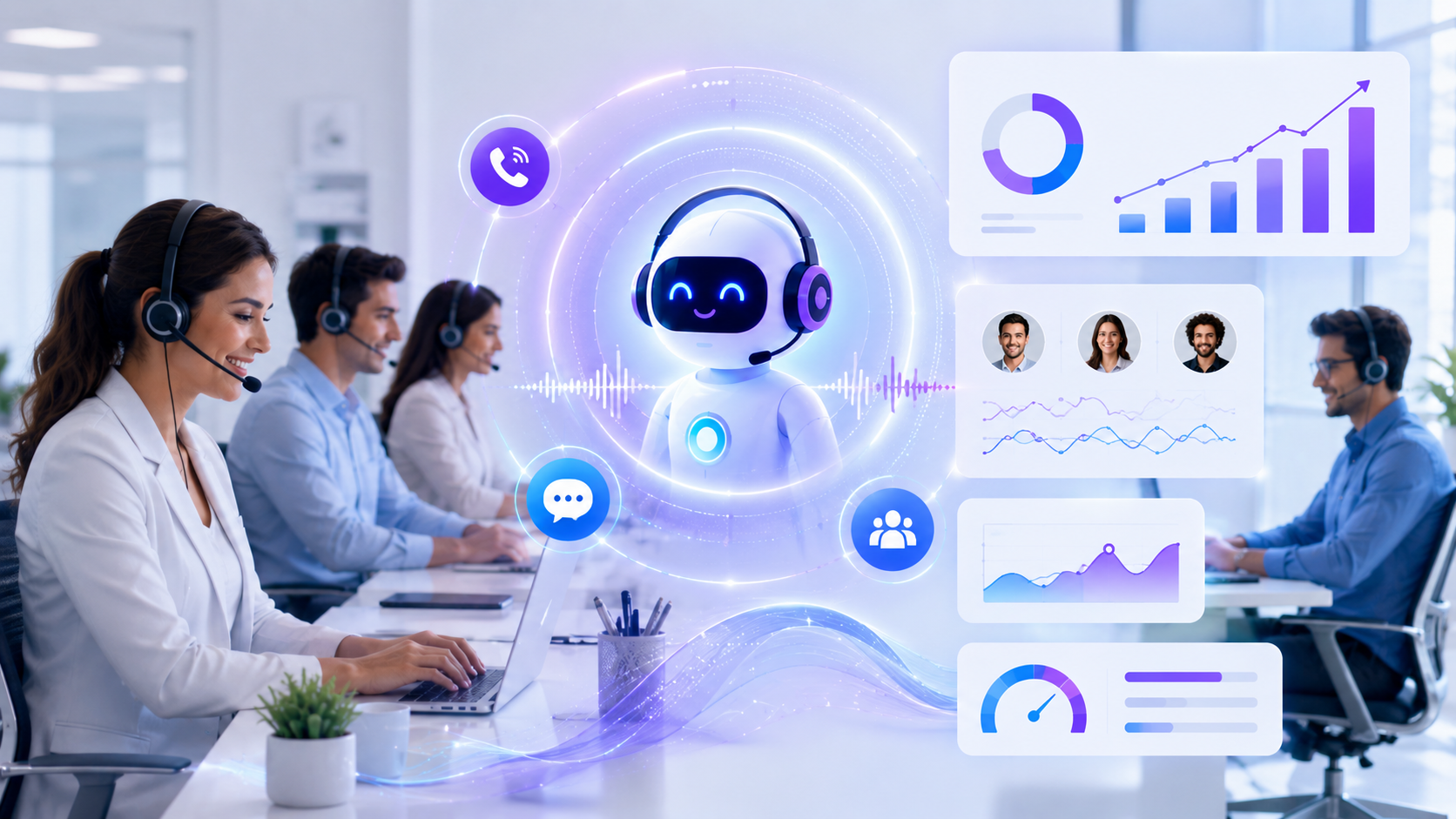  Voice AI workflow showing call handling, lead qualification, and appointment booking