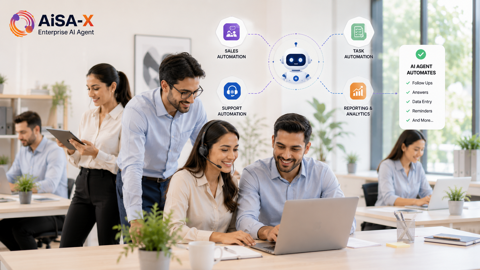 Enterprise AI Agents automating sales, customer support, task management, and business operations