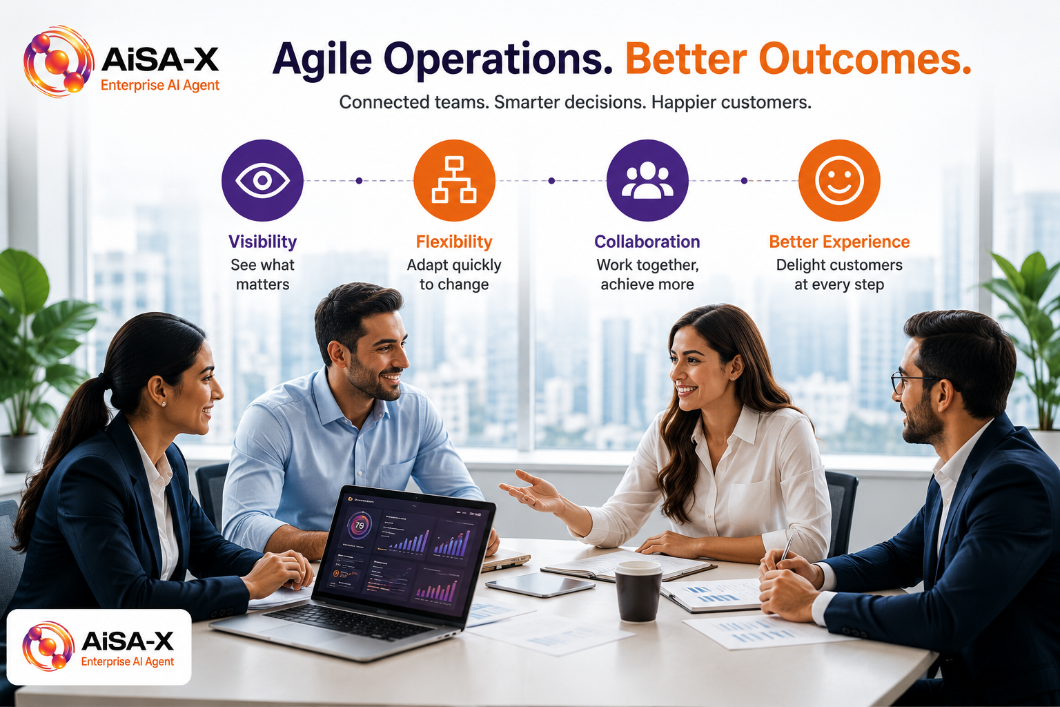 Agile business operations improve collaboration and customer experience